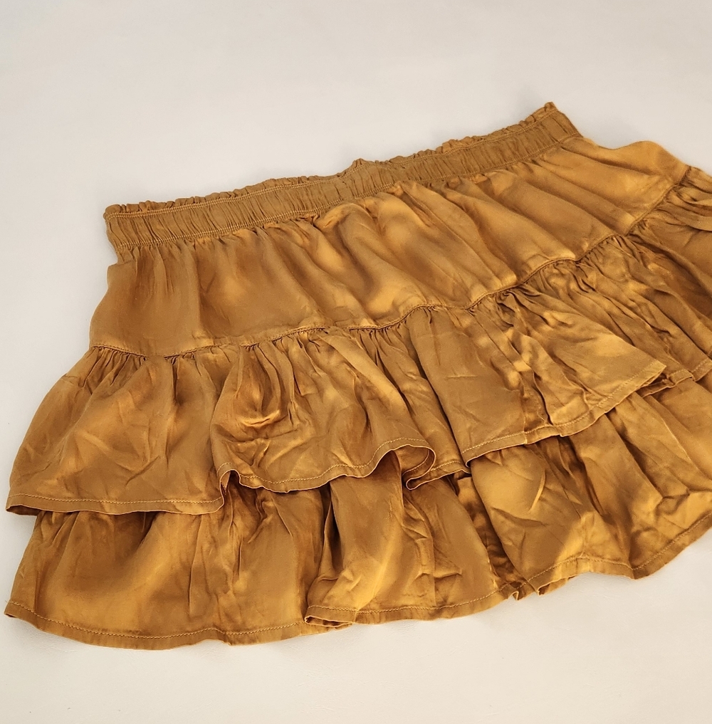 Aerie 'Sweat & Silky' Ruffle Tiered Mini Skirt - Picture 9 of 10